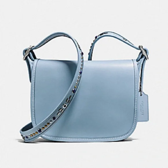 💎 COACH 💎 Patricia Saddle Bag with Studded Strap NWOT - Picture 1 of 15